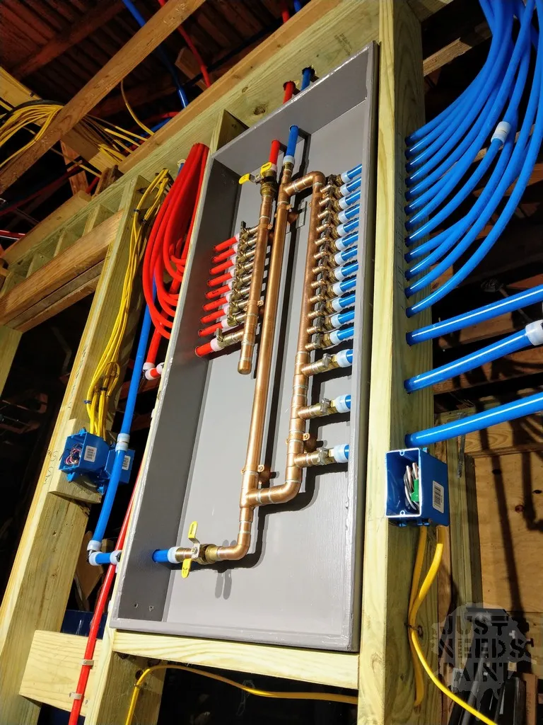 PEX manifold new construction